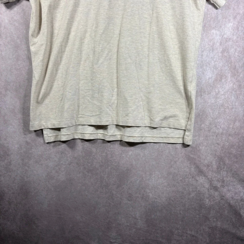 Polo Ralph Lauren Polo‎ Shirt Mens Size XL Beige Short Sleeve Casual Preppy